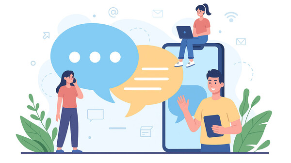 Une équipe parle d'un projet web avec le client