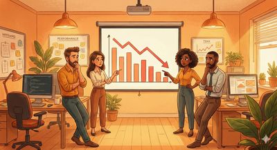 Une équipe échange des évolutions d'un projet