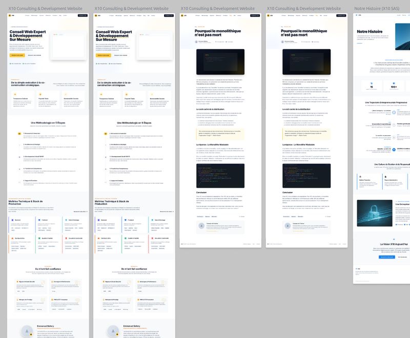 Screenshot du projet Stitch x10-solutions.fr