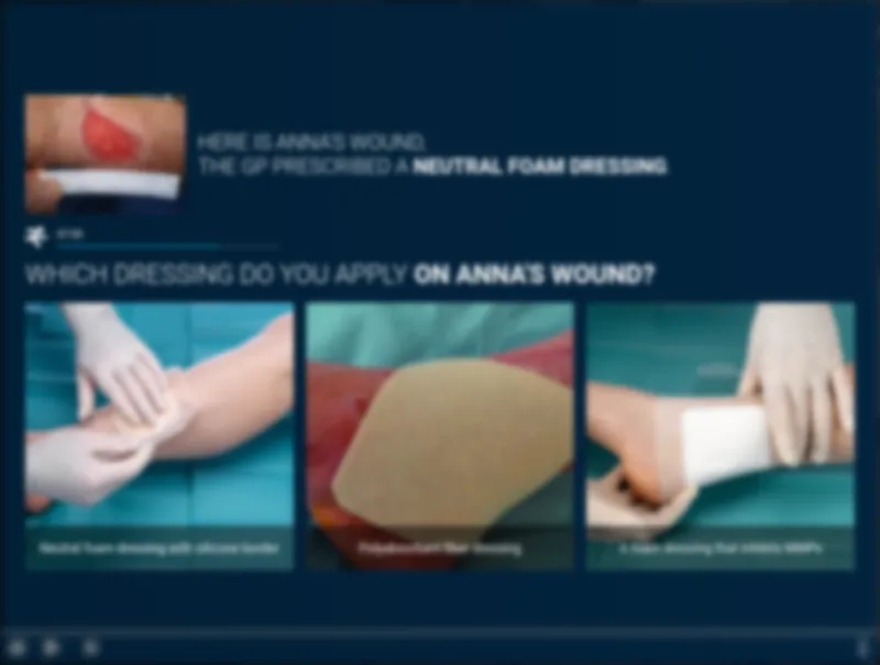 Choix de pansement : sélection visuelle de produits avec images et descriptions.