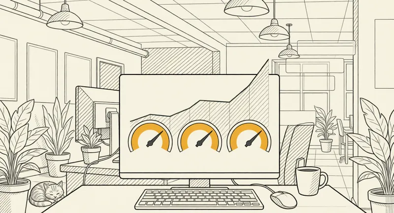 Un rapport Core Web Vitals affiche des scores verts sur les trois métriques