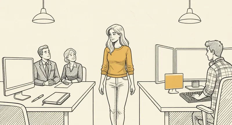 Une directrice technique externalisée anime une réunion stratégique avec l'équipe dirigeante