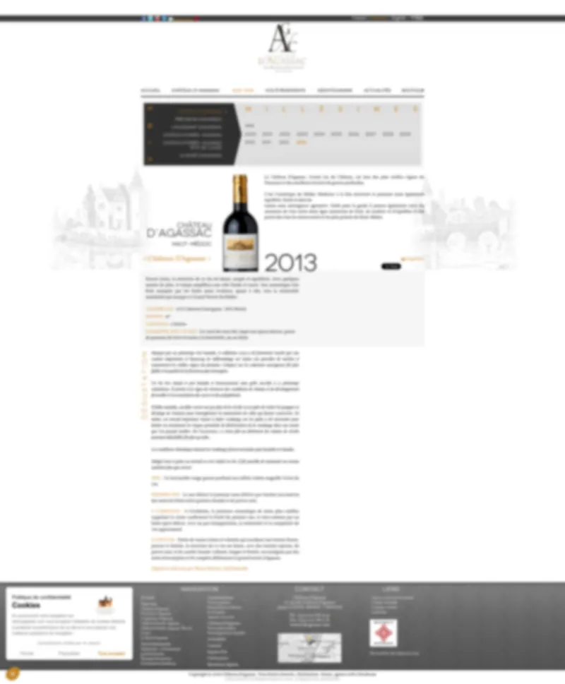 Fiche millésime d'un Haut-Médoc : description détaillée, notes de dégustation, photo de la bouteille et millésimes disponibles.