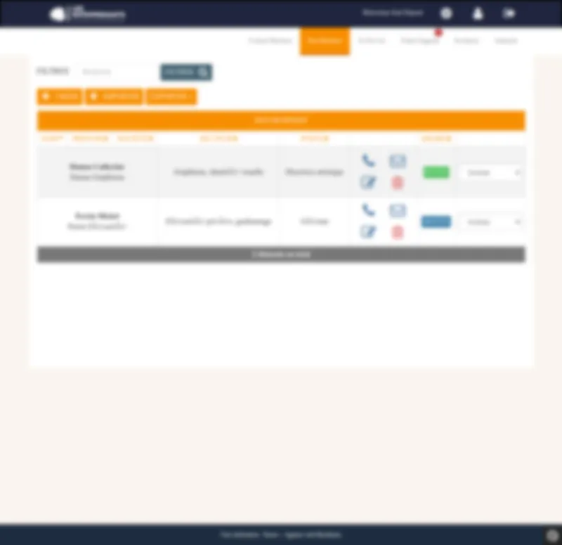Liste des duos business d'un membre : contacts qualifiés avec secteur, poste, degré de connaissance et actions (appel, email, édition).
