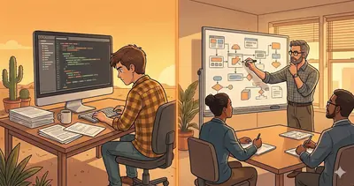 Un freelance et un consultant senior face à un projet web