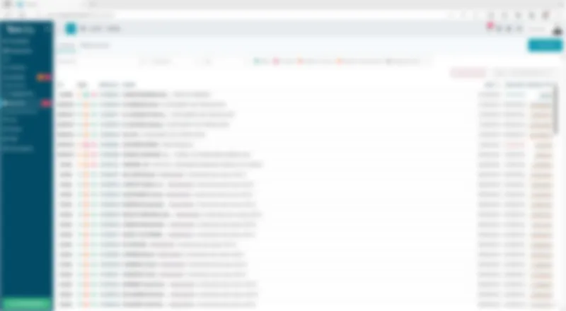 Liste des contacts et sociétés avec références, types et coordonnées.