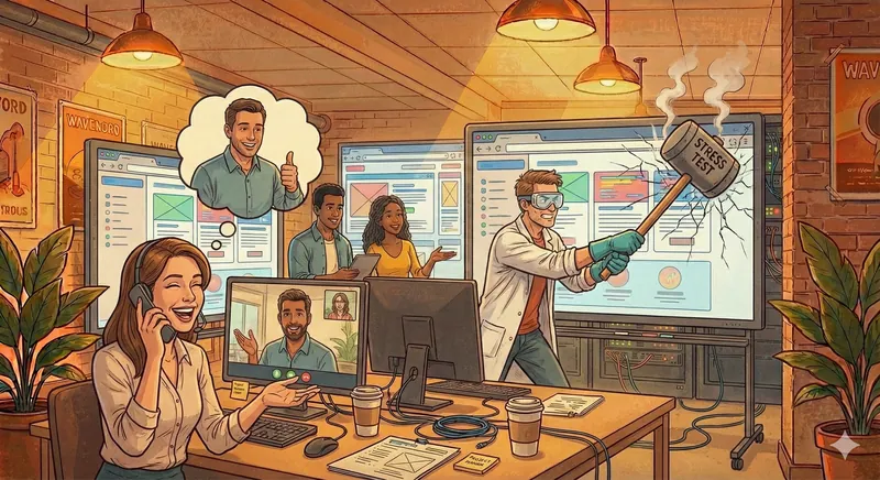 Une équipe maintient une application web.