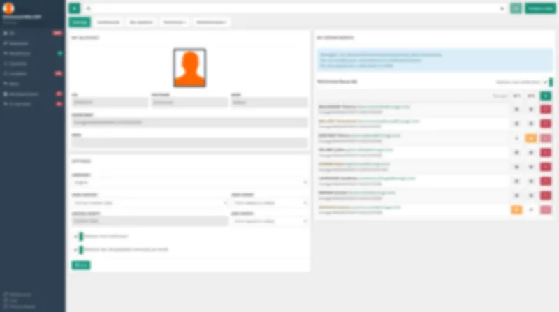 Back-office de gestion de tickets : gestion des comptes utilisateurs et configuration des départements.