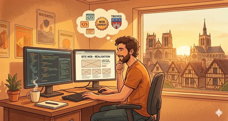 Une poignée de main entre un consultant web et un dirigeant d'entreprise à Troyes