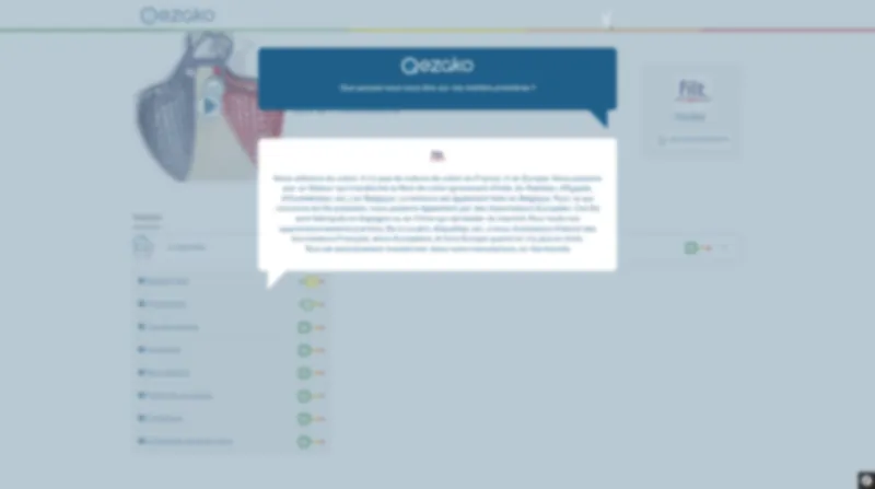 Vue consommateur : story interactive Qezako présentant la traçabilité d'un produit textile.