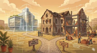 Un système logiciel ancien se transforme progressivement en architecture moderne